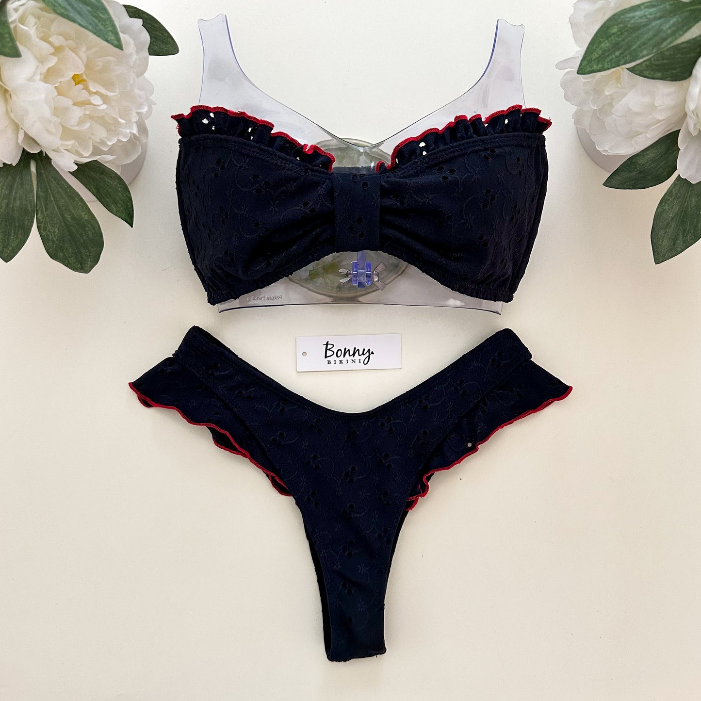 Florina bandeau set in black